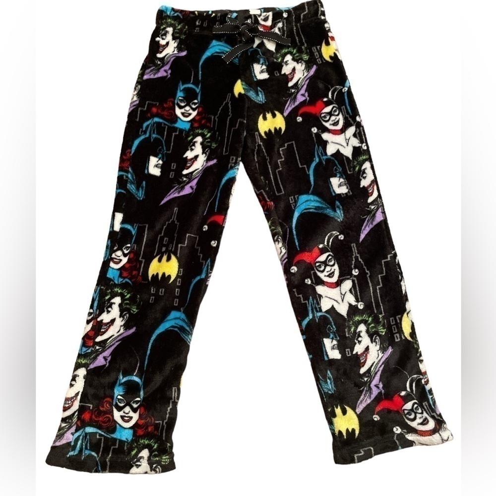 Batman Harley Quinn Women's Fleece Lounge Pajama Pants Sleepwear Size Sm…